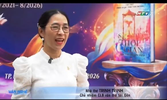HTV7 ĐƯA TIN  SỰ KIỆN KỶ NIỆM 5  NĂM THÀNH LẬP & RA MẮT TẬP THƠ SẮC MÀU THỜI GIAN ( tập 4 của câu lạc  bộ )